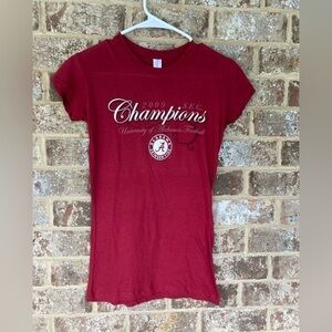 2009 Football Sectional championships the university of Alabama Crimson NWT Sm